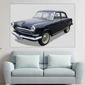 Ретро автомобил - Волга - картина пано за стена - Thumbnail 1