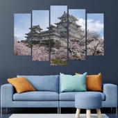 Замъкът Химеджи в Япония - картина пано за стена - Thumbnail 3