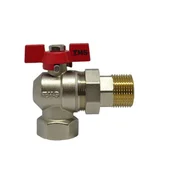 Cферичен кран с холендър със салников механизъм ъглов 1" - Thumbnail 1