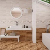 Фаянс 25х40 см Пастел светлобежов 5846 KAI - Thumbnail 2