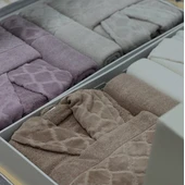 Комплект халати за баня с кърпи 6 части Dilay IPEKCE - Thumbnail 5