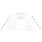 Оранжерия със стоманена рамка бяла 54 м² 18x3x2 м - Thumbnail 3