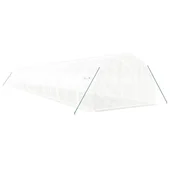 Оранжерия със стоманена рамка бяла 54 м² 18x3x2 м - Thumbnail 5