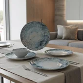 Порцеланов сервиз за хранене 24 части Мозайка TOPRAKSAN - Thumbnail 1