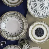 Порцеланов сервиз за хранене 24 части Пролетна роса FARIKA - Thumbnail 1