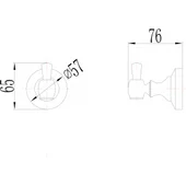 Закачалка за баня Sailor New ICA 8353 INTER CERAMIC - Thumbnail 3
