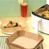 Хартиени тавички за Еър Фрайър 16x16 см 50 броя - Thumbnail 3