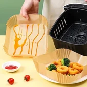 Хартиени тавички за Еър Фрайър 16x16 см 50 броя - Thumbnail 2