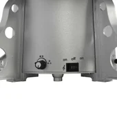 Коледна елха с валящ сняг и основа от чадър, бяла, 170 см - Thumbnail 8