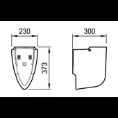 Полуконзола нео за ъглов умивалник h8196470000221 - Thumbnail 2