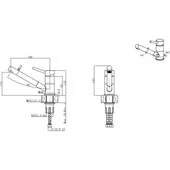 Стоящ смесител за кухня Темпико сатен INTER CERAMIC - Thumbnail 2