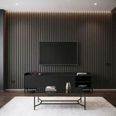 Акустичен панел от MDF 60x275 см Антрацит - Thumbnail 3