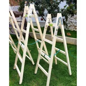 Дървена стълба 1.75 м EKO - Thumbnail 4