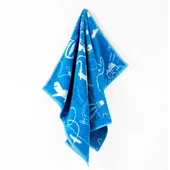 Детска хавлия 50x70 см Самолети и колички тъмносиня BULGARIA TEX - Thumbnail 1