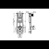 Eco compact: модул за стенни тоалетни чинии с двоен бутон - Thumbnail 2