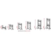 Модулно алуминиево скеле 5м AS3000 ARON - Thumbnail 4