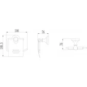 Поставка за тоалетна хартия "sailor new"- ica 8351 - Thumbnail 3