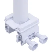 Ролка за покривало на басейн с пластмасова основа - бяло и черно - Thumbnail 5