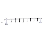 Ролка за покривало на басейн с пластмасова основа - бяло и черно - Thumbnail 1