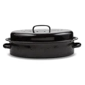 Емайлирана овална тава с капак 37 см NAVA - Thumbnail 4