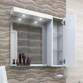Горен шкаф за баня с LED осветление Дея TRIANO - Thumbnail 3