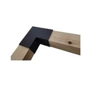 Конзола за пергола GPL 100 102x206x204 мм черна DOMAX - Thumbnail 3