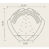 Малка преграда за капак червена BRAMAC - Thumbnail 4