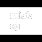 Neo: стенна тоалетна чиния neo бяла - Thumbnail 2