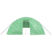 Оранжерия със стоманена рамка зелена 60 м² 12x5x2,3 м - Thumbnail 3