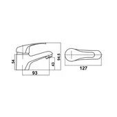 Смесител за баня с автоматичен сифон Alcala HT-6221 FORMA VITA - Thumbnail 2