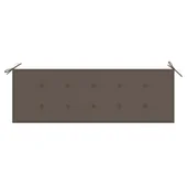 Възглавница за градинска пейка, таупе, 150x50х3 см - Thumbnail 2