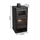 Камина с фурна 49x46x93 см FM PRITY - Thumbnail 2