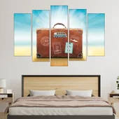 Куфар за пътуване - абстракция мечта - картина пано за стена - Thumbnail 3