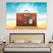 Куфар за пътуване - абстракция мечта - картина пано за стена - Thumbnail 1