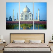 Мавзолея Тадж Махал - картина пано за стена - Thumbnail 2