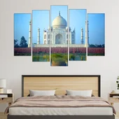 Мавзолея Тадж Махал - картина пано за стена - Thumbnail 3