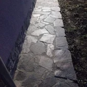 Настилка от едри плочи от Сребрист гнайс Металик - Thumbnail 8