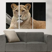 Портрет на лъвица - картина пано за стена - Thumbnail 2