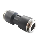 Права бърза връзка за въздух черна Ф8 мм - Thumbnail 2