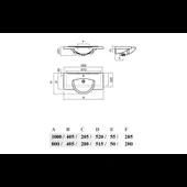 Умивалник area 800 - Thumbnail 2