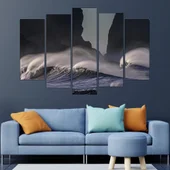 Бурни вълни в оекана - картина пано за стена - Thumbnail 3