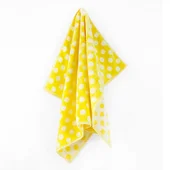 Детска хавлия на точки 50x70 см жълта BULGARIA TEX - Thumbnail 1