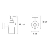 Дозатор за течен сапун Uno черен мат KAPITAN - Thumbnail 2