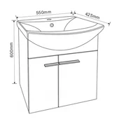 Шкаф за баня с мивка - INTER CERAMIC - Thumbnail 3