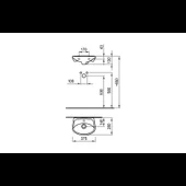 Умивалник 375 с 1 отвор - Thumbnail 2