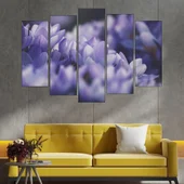 Венчелистчета на лилав минзухар - картина пано за стена - Thumbnail 3