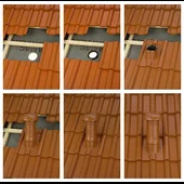 Горна тръба за отдушник DuroVent тъмнокафява BRAMAC - Thumbnail 3