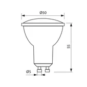 LED лампа XARD LED- JDR- 5W- 350LM- GU10- 4000K - Thumbnail 2