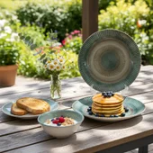 Порцеланов сервиз за хранене 24 части Морски пейзаж TOPRAKSAN - Thumbnail 5