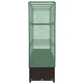 Повдигната леха с покривало,  160x40x138 см - Кафяв сандък - Thumbnail 5